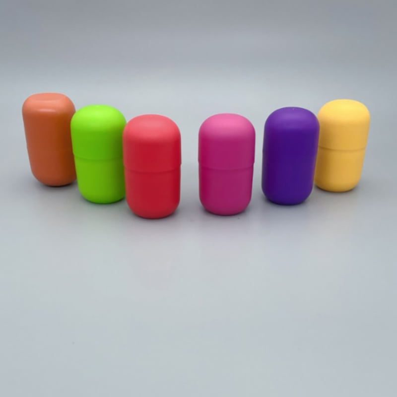 RO-CB011 PP color-coated opaque capsule bottle