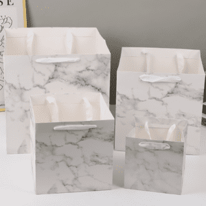 RO-CSB04 Marble-patterned kraft paper packaging bag