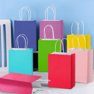 RO-CSB05 Macaron colored kraft paper packaging bag