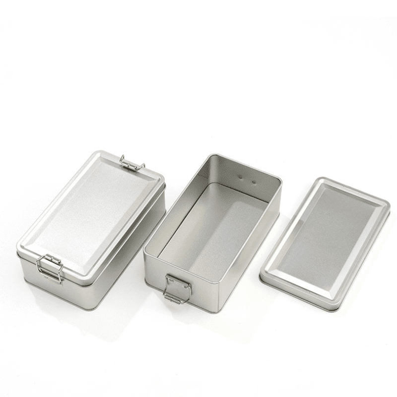 RO-ITB04 Rectangular snap-locked matte tin box