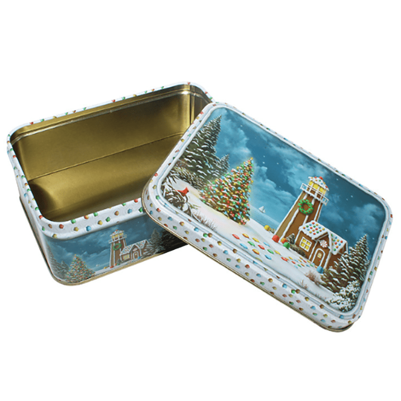 RO-ITB07 Customized tin box for Christmas candies