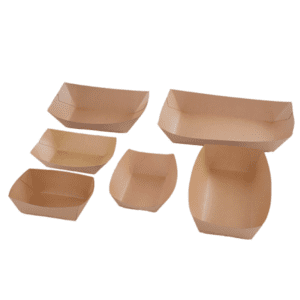 RO-FPB02 One-time use anti-oil kraft paper tray