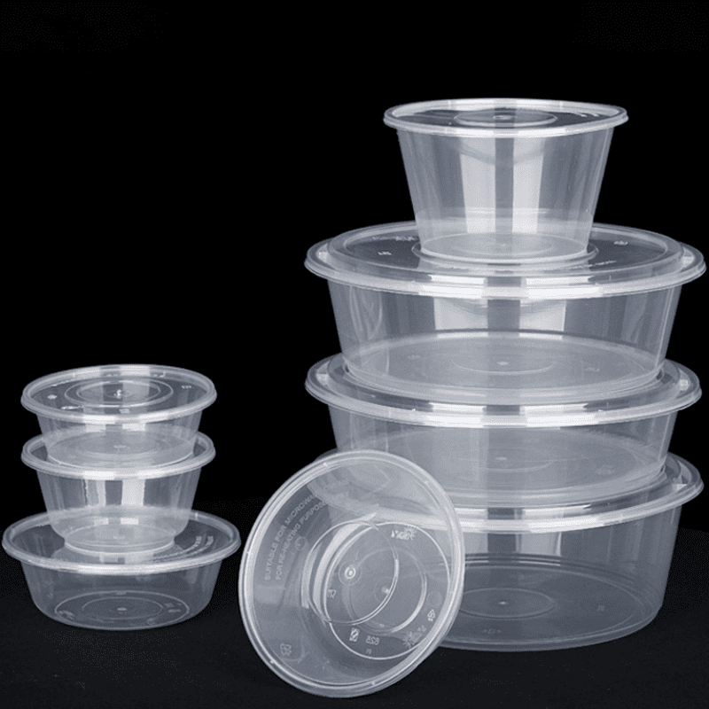 RO-FPB08 One-time use transparent round bowl food container