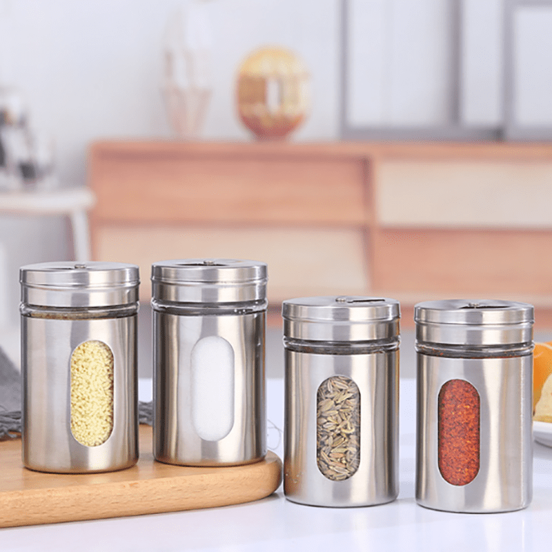 RO-SPB06 Stainless steel seasoning bottle set