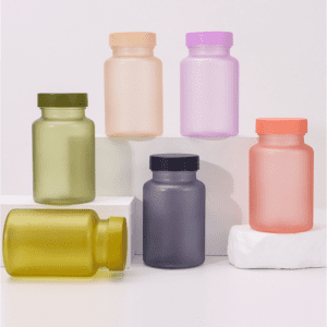 RO-HSB09 Colored plastic calcium tablet health supplement bottle