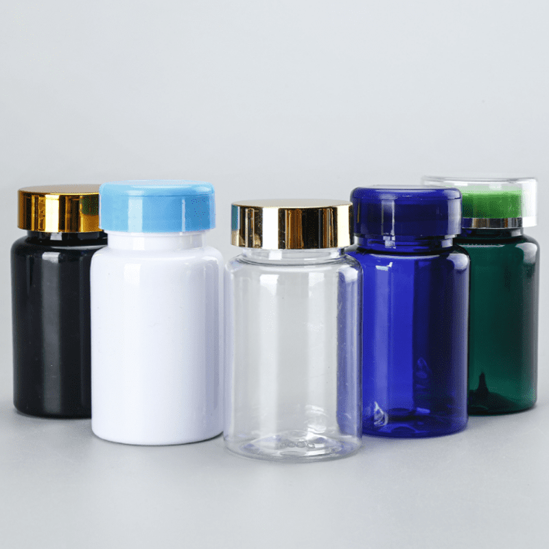 RO-HSB12 Double-layer colored cap health supplement bottle