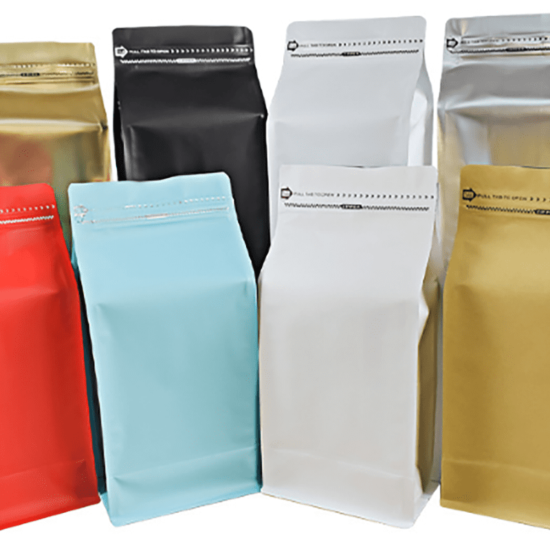 RO-CPB07 Silk-textured aluminum-coated coffee bean packaging bag