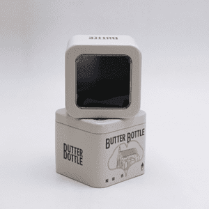 RO-ITB02 Square-shaped tin box with hinged open window