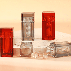 RO-HSB02 Square fully transparent small health supplement bottle
