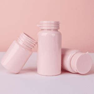 RO-HSB07 Pink light-blocking health supplement bottle