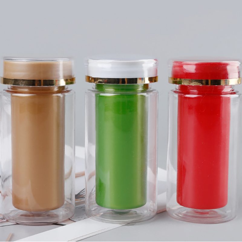 RO-CB005 150ml plastic double layer light-proof capsule bottle