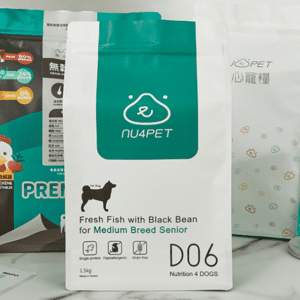 RO-PFB01 Octagonal sealed aluminum foil pet food bag